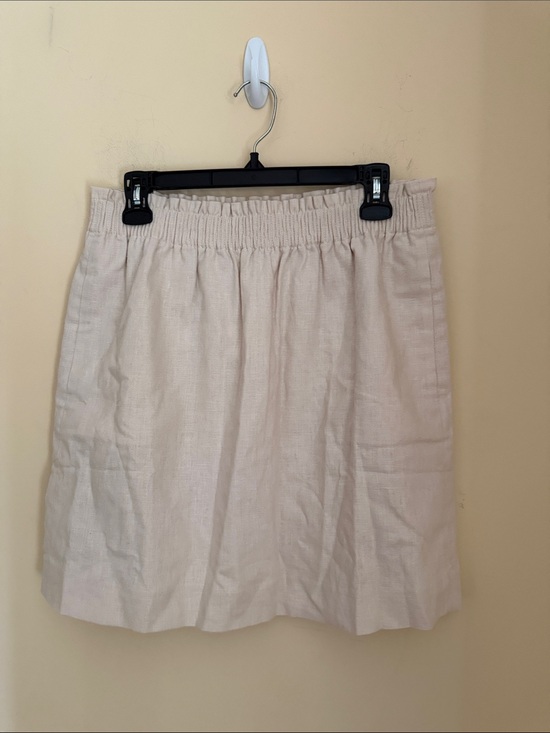 J. Crew Dresses & Skirts - J. Crew Cream Elastic-Waist Mini Skirt Sz 8